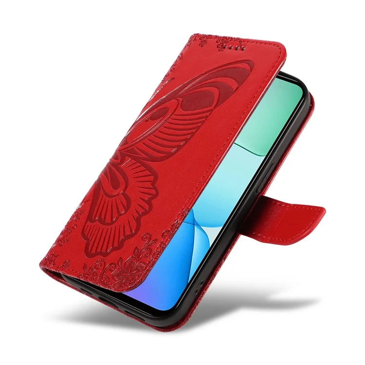 For Xiaomi Redmi 13 5G / 13 4G Case Butterfly Pattern Leather Phone Wallet Cover