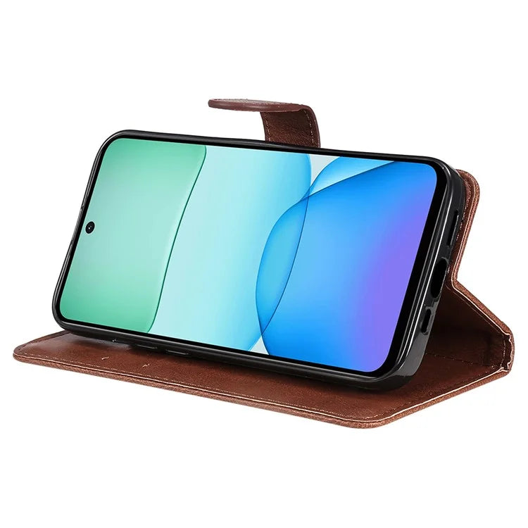 KT Leather Series-2 for Xiaomi Redmi 13 5G / 13 4G Case PU Leather Wallet Stand View Phone Cover
