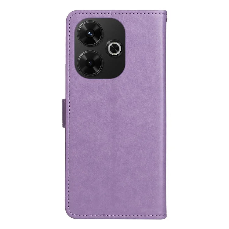 KT Imprinting Flower Series-4 For Xiaomi Redmi 13 5G / 13 4G Case Cat Bee Leather Phone Cover