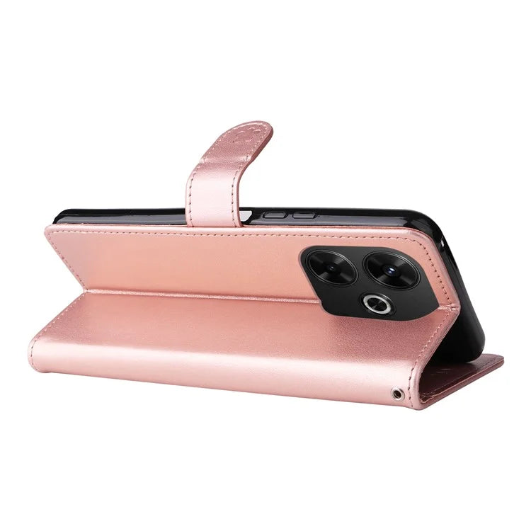 KT Imprinting Flower Series-4 For Xiaomi Redmi 13 5G / 13 4G Case Cat Bee Leather Phone Cover