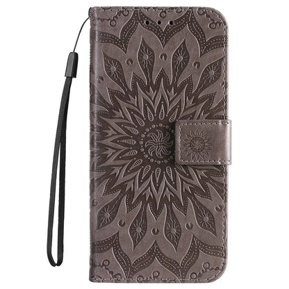 KT Imprinting Flower Series-1 For Xiaomi Redmi 13 5G / 13 4G Case Wallet Leather Phone Cover Sunflower