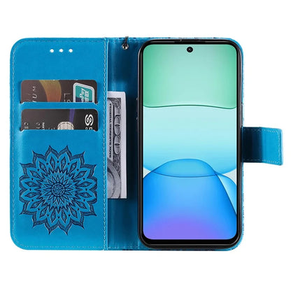 KT Imprinting Flower Series-1 For Xiaomi Redmi 13 5G / 13 4G Case Wallet Leather Phone Cover Sunflower