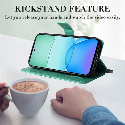KT Imprinting Flower Series-2 For Xiaomi Redmi 13 5G / 13 4G Case Floral Butterfly Leather Stand Phone Cover