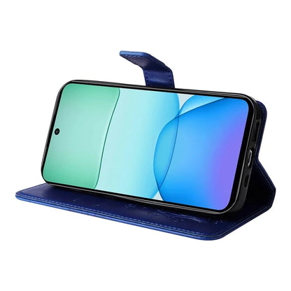 KT Imprinting Flower Series-2 For Xiaomi Redmi 13 5G / 13 4G Case Floral Butterfly Leather Stand Phone Cover