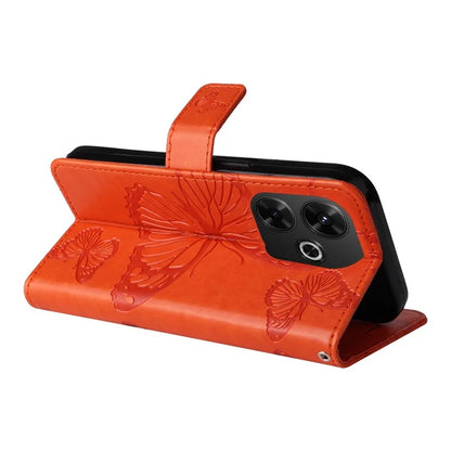 KT Imprinting Flower Series-2 For Xiaomi Redmi 13 5G / 13 4G Case Floral Butterfly Leather Stand Phone Cover