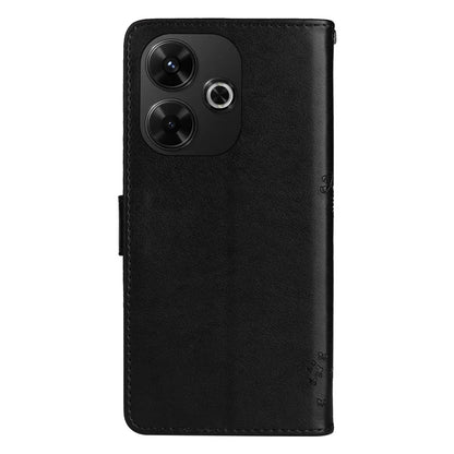 KT Imprinting Flower Series-3 For Xiaomi Redmi 13 5G / 13 4G Case Leather Phone Cover Folio Wallet Cat Tree Pattern