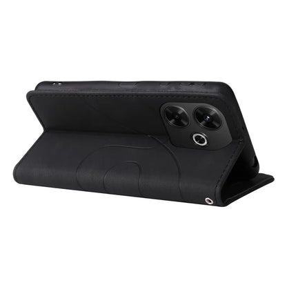 KT Leather Series-1 For Xiaomi Redmi 13 5G / 13 4G Case Wallet Leather Phone Cover Dual Color Splicing