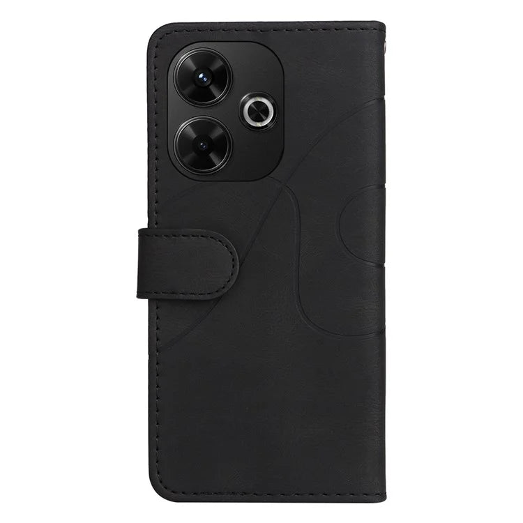 KT Leather Series-1 For Xiaomi Redmi 13 5G / 13 4G Case Wallet Leather Phone Cover Dual Color Splicing