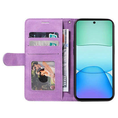 KT Leather Series-1 For Xiaomi Redmi 13 5G / 13 4G Case Wallet Leather Phone Cover Dual Color Splicing