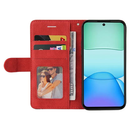 KT Leather Series-1 For Xiaomi Redmi 13 5G / 13 4G Case Wallet Leather Phone Cover Dual Color Splicing