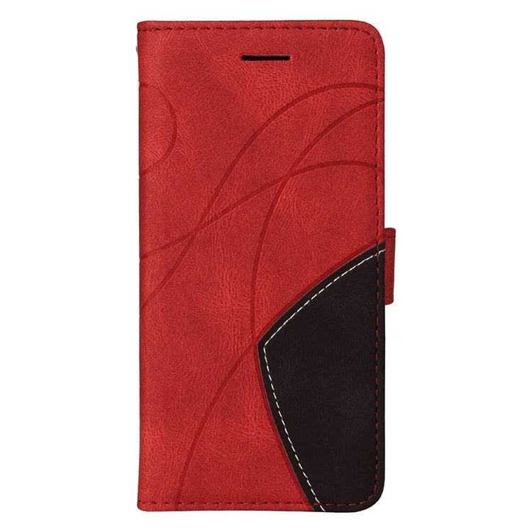 KT Leather Series-1 For Xiaomi Redmi 13 5G / 13 4G Case Wallet Leather Phone Cover Dual Color Splicing