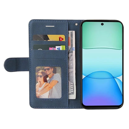 KT Leather Series-1 For Xiaomi Redmi 13 5G / 13 4G Case Wallet Leather Phone Cover Dual Color Splicing