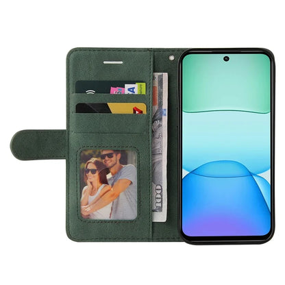 KT Leather Series-1 For Xiaomi Redmi 13 5G / 13 4G Case Wallet Leather Phone Cover Dual Color Splicing