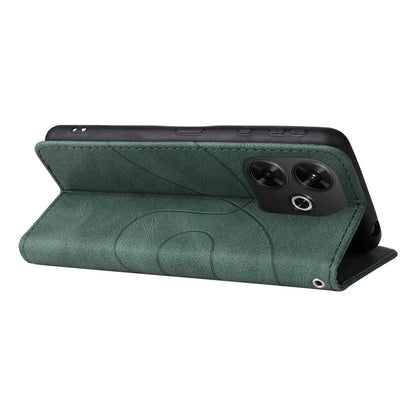 KT Leather Series-1 For Xiaomi Redmi 13 5G / 13 4G Case Wallet Leather Phone Cover Dual Color Splicing