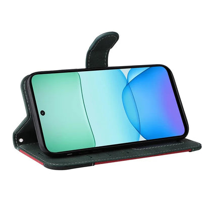 For Xiaomi Redmi 13 5G / 13 4G Case Flip Stand PU Leather Phone Cover 3-Color Splicing Colors