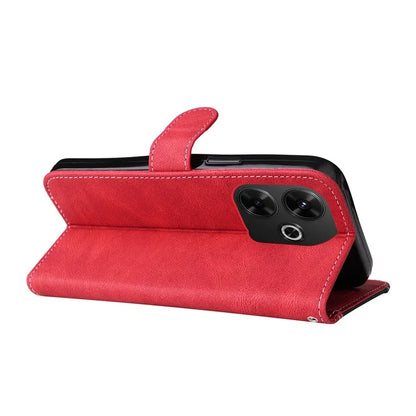 For Xiaomi Redmi 13 5G / 13 4G Case Flip Stand PU Leather Phone Cover 3-Color Splicing Colors