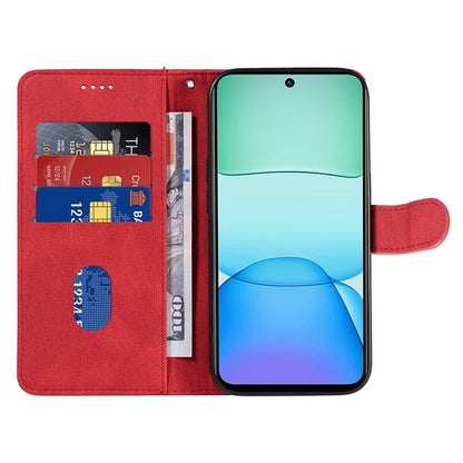 For Xiaomi Redmi 13 5G / 13 4G Case Leather Folio Flip Phone Cover Curved Line Imprinted