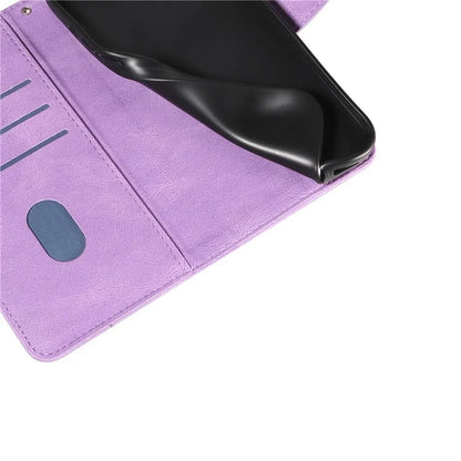 For Xiaomi Redmi 13 5G / 13 4G Case Leather Folio Flip Phone Cover Curved Line Imprinted