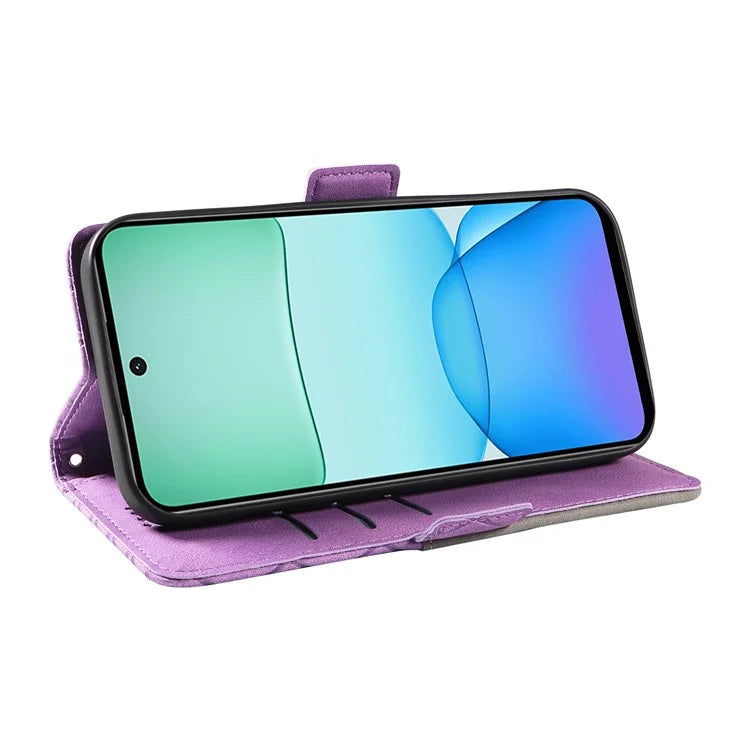 For Xiaomi Redmi 13 5G / 13 4G Case Rhombus PU Leather Flip Phone Cover Splicing