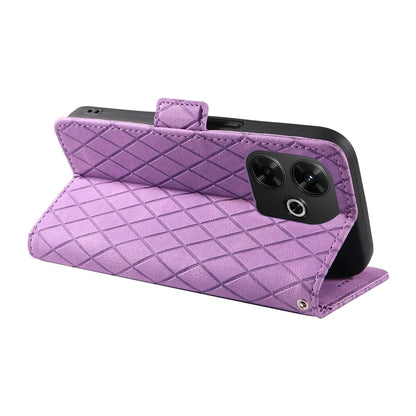 For Xiaomi Redmi 13 5G / 13 4G Case Rhombus PU Leather Flip Phone Cover Splicing
