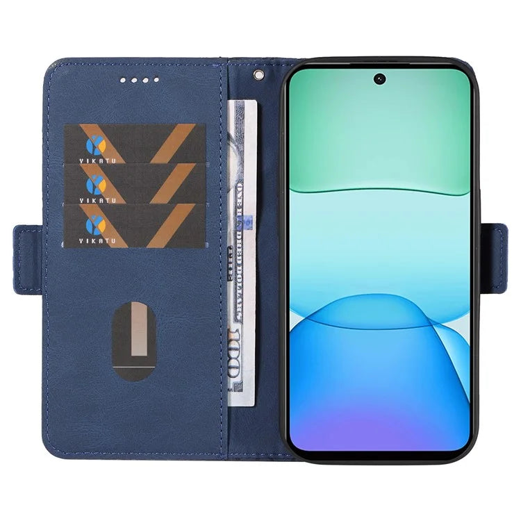 For Xiaomi Redmi 13 5G / 13 4G Case Rhombus PU Leather Flip Phone Cover Splicing