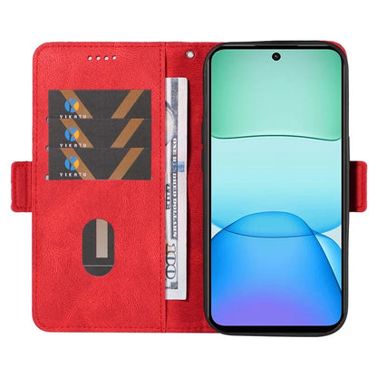 For Xiaomi Redmi 13 5G / 13 4G Case Rhombus PU Leather Flip Phone Cover Splicing