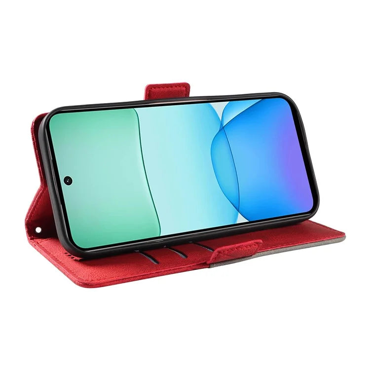 For Xiaomi Redmi 13 5G / 13 4G Case Rhombus PU Leather Flip Phone Cover Splicing