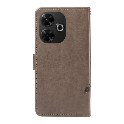 For Xiaomi Redmi 13 5G / 13 4G Case PU Leather Wallet Protective Cover Butterfly Flower Imprinted