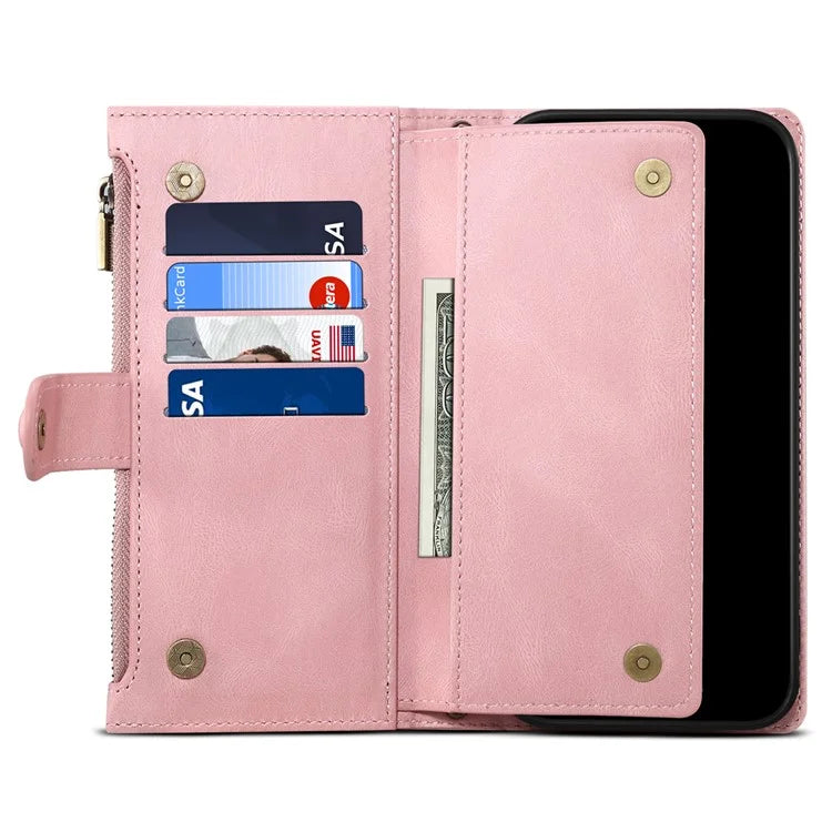 ESEBLE Star Series For Motorola Edge 50 Ultra 5G / Moto X50 Ultra 5G Case Zipper Wallet Leather Phone Cover