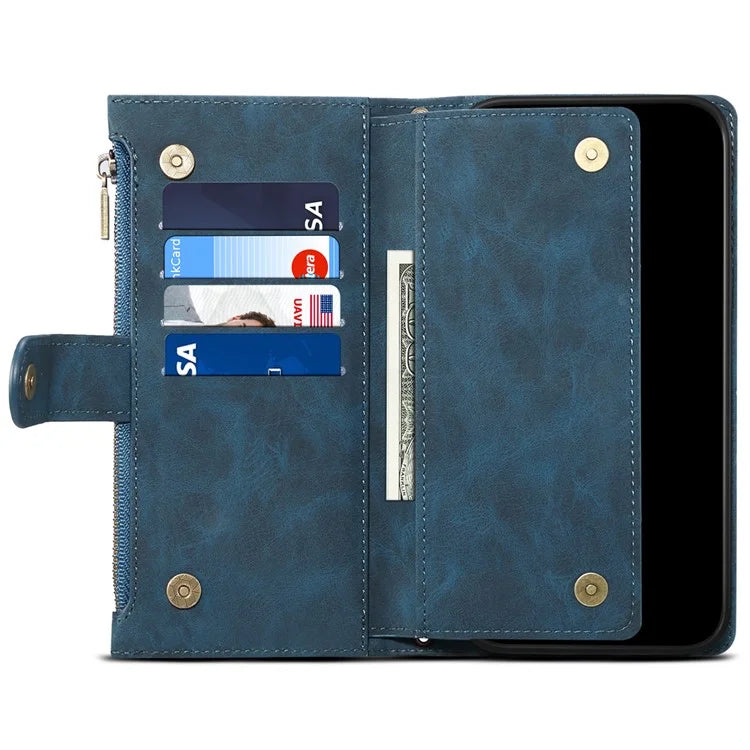 ESEBLE Star Series For Motorola Edge 50 Ultra 5G / Moto X50 Ultra 5G Case Zipper Wallet Leather Phone Cover