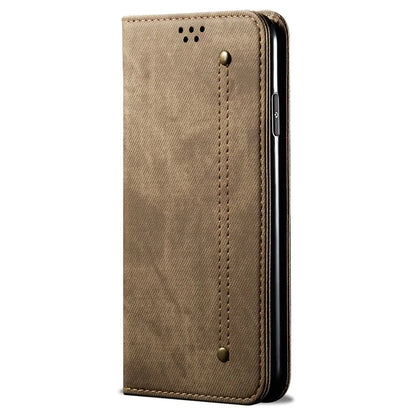 For Motorola Edge 50 Ultra 5G / Moto X50 Ultra 5G Case Flip Leather Phone Cover Jeans Cloth Texture