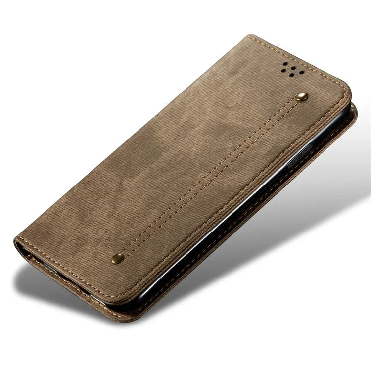 For Honor 200 Lite Case Jeans Cloth Texture Leather Phone Cover with TPU Inner Shell