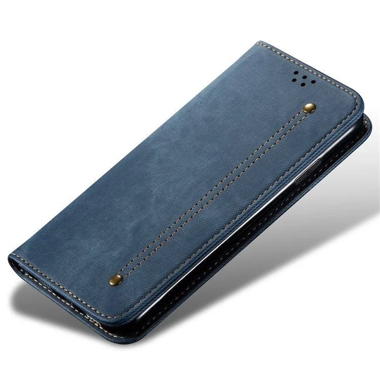 For Honor 200 Lite Case Jeans Cloth Texture Leather Phone Cover with TPU Inner Shell