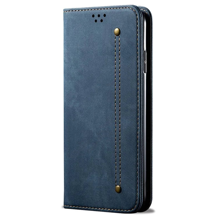 For Honor 200 5G Case Wallet Leather Phone Cover Jeans Cloth Texture Anti-Fingerprint