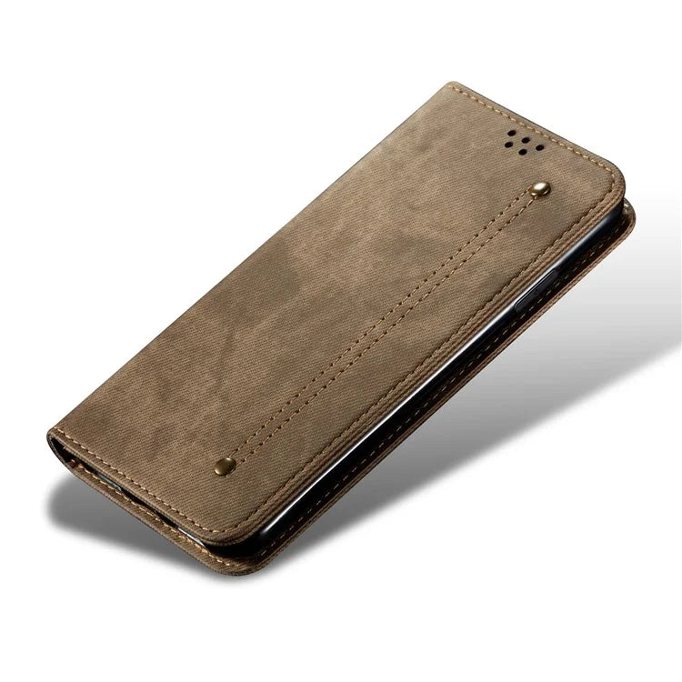 For Realme GT Neo6 SE 5G / GT Neo6 5G / GT 6T 5G / GT 6 5G Case Jeans Cloth Texture Wallet Flip Leather Phone Cover