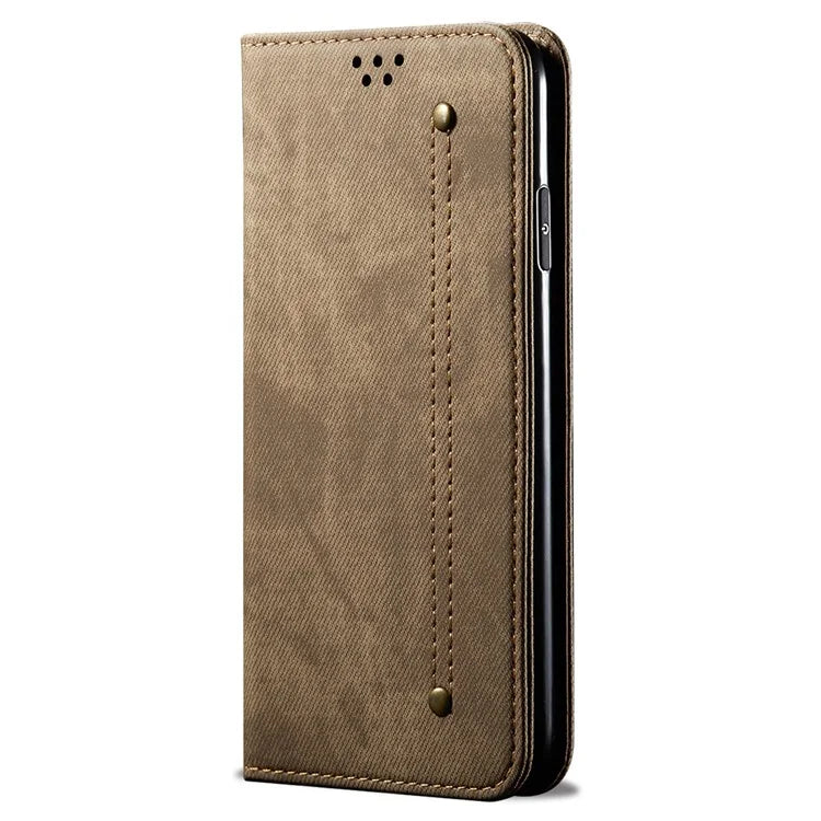 For Realme GT Neo6 SE 5G / GT Neo6 5G / GT 6T 5G / GT 6 5G Case Jeans Cloth Texture Wallet Flip Leather Phone Cover