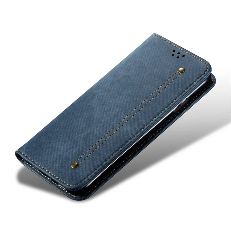 For Realme GT Neo6 SE 5G / GT Neo6 5G / GT 6T 5G / GT 6 5G Case Jeans Cloth Texture Wallet Flip Leather Phone Cover