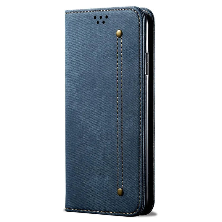 For Realme GT Neo6 SE 5G / GT Neo6 5G / GT 6T 5G / GT 6 5G Case Jeans Cloth Texture Wallet Flip Leather Phone Cover