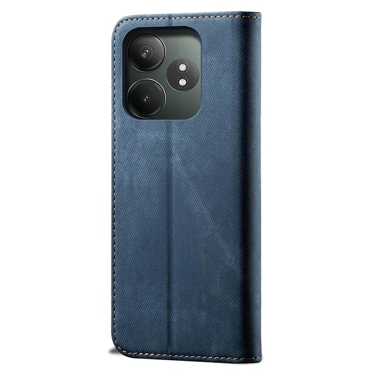 For Realme GT Neo6 SE 5G / GT Neo6 5G / GT 6T 5G / GT 6 5G Case Jeans Cloth Texture Wallet Flip Leather Phone Cover