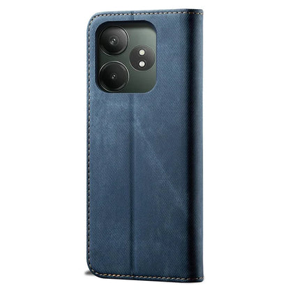 For Realme GT Neo6 SE 5G / GT Neo6 5G / GT 6T 5G / GT 6 5G Case Jeans Cloth Texture Wallet Flip Leather Phone Cover