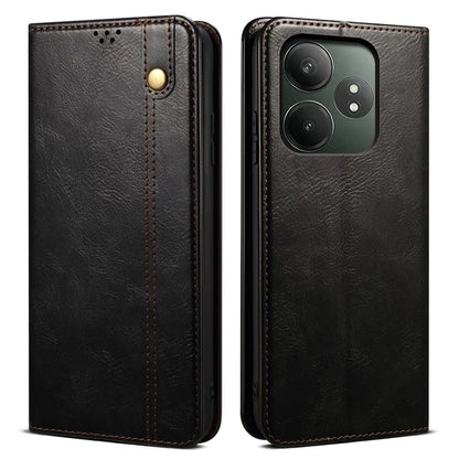 For Realme GT Neo6 SE 5G / GT Neo6 5G / GT 6T 5G / GT 6 5G Case Crazy Horse Texture Waxy Leather Phone Cover