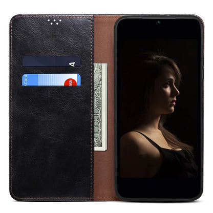 For Realme GT Neo6 SE 5G / GT Neo6 5G / GT 6T 5G / GT 6 5G Case Crazy Horse Texture Waxy Leather Phone Cover