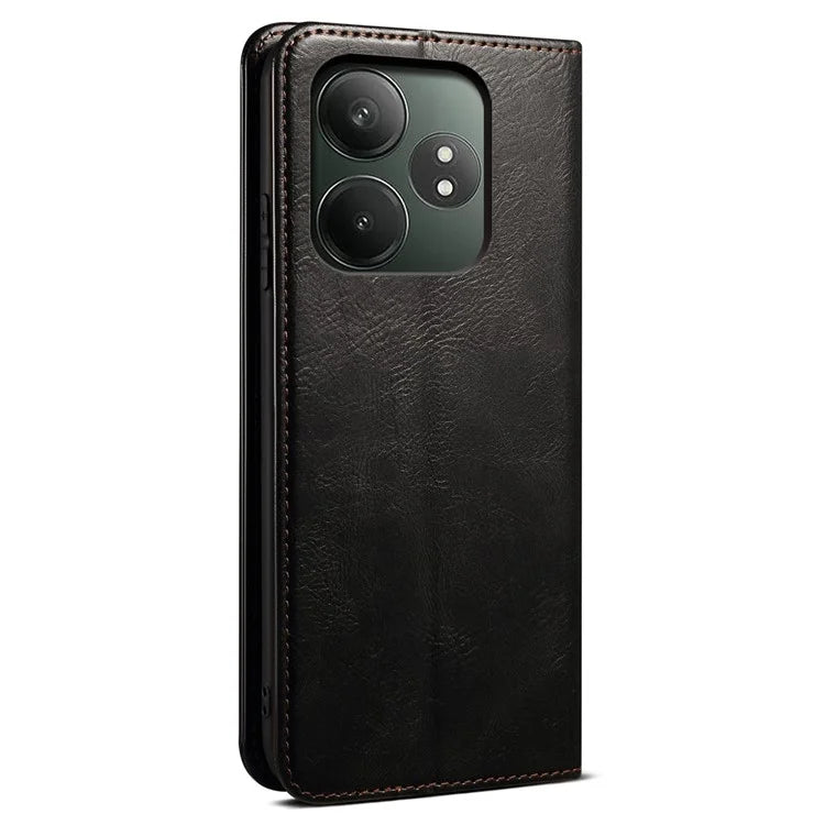 For Realme GT Neo6 SE 5G / GT Neo6 5G / GT 6T 5G / GT 6 5G Case Crazy Horse Texture Waxy Leather Phone Cover