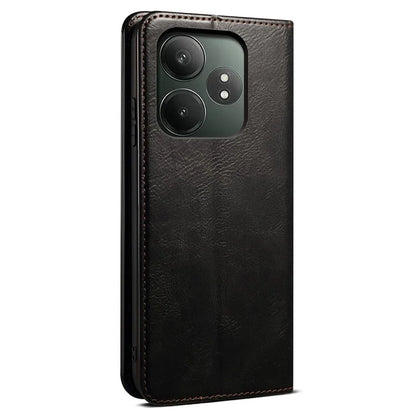 For Realme GT Neo6 SE 5G / GT Neo6 5G / GT 6T 5G / GT 6 5G Case Crazy Horse Texture Waxy Leather Phone Cover