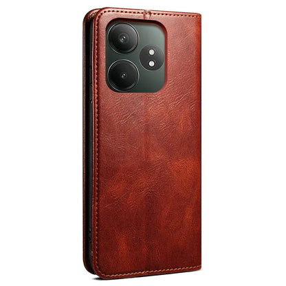 For Realme GT Neo6 SE 5G / GT Neo6 5G / GT 6T 5G / GT 6 5G Case Crazy Horse Texture Waxy Leather Phone Cover