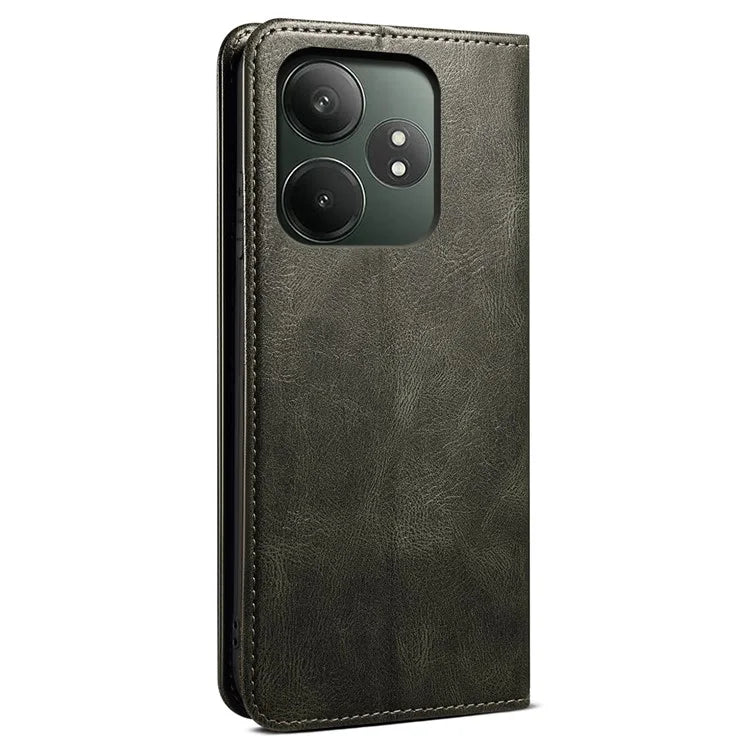 For Realme GT Neo6 SE 5G / GT Neo6 5G / GT 6T 5G / GT 6 5G Case Crazy Horse Texture Waxy Leather Phone Cover