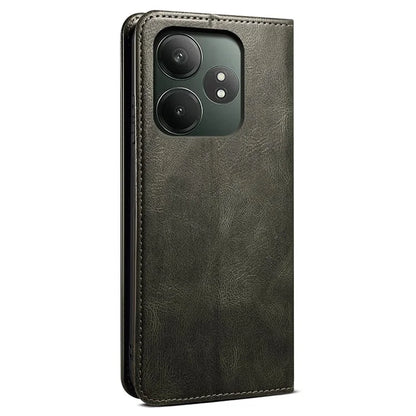 For Realme GT Neo6 SE 5G / GT Neo6 5G / GT 6T 5G / GT 6 5G Case Crazy Horse Texture Waxy Leather Phone Cover