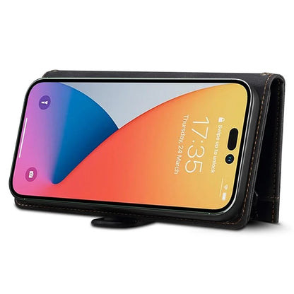 ESEBLE Star Series For iPhone 16 Pro Max Case Zipper Wallet Anti-Drop PU Leather Phone Cover