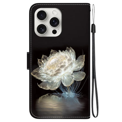 For iPhone 16 Pro Max Case Pattern Print Leather Phone Cover with Wallet