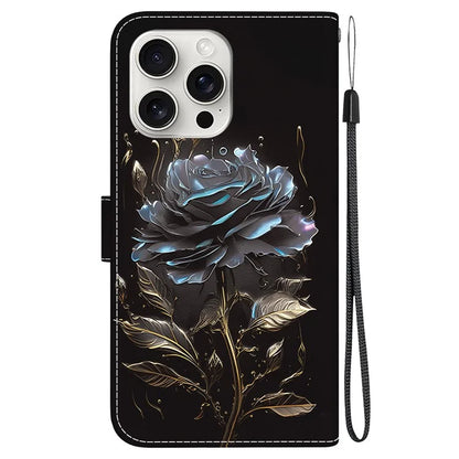 For iPhone 16 Pro Case Pattern Print Leather Wallet Phone Cover